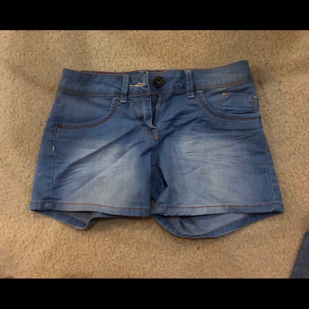 Light - medium wash denim shorts